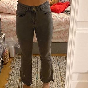 Cropped, Bootcut Jeans